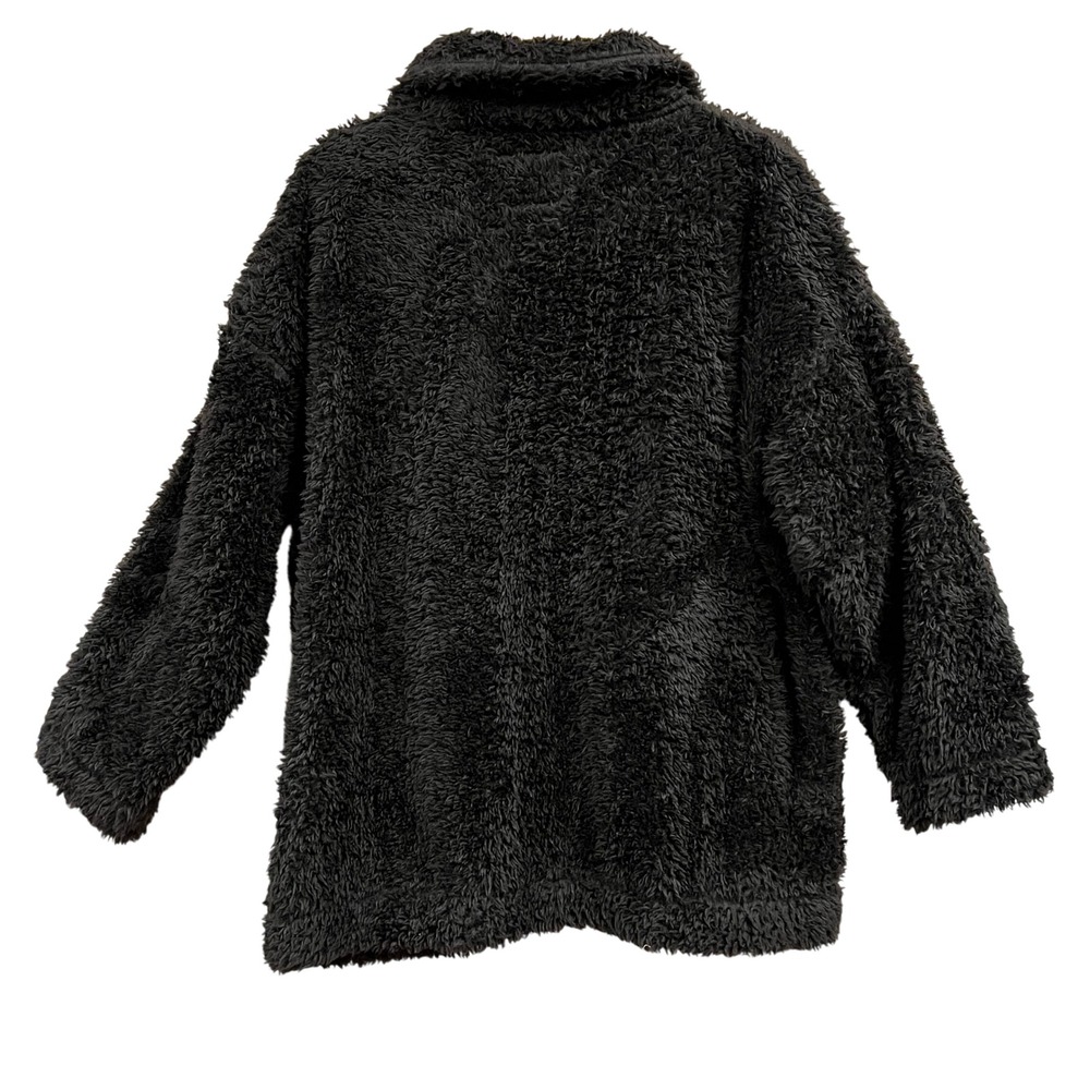MNY‎ Marc New York Performance Women's 1X Black Sherpa Jacket Cozy Minimalist - Picture 3 of 10